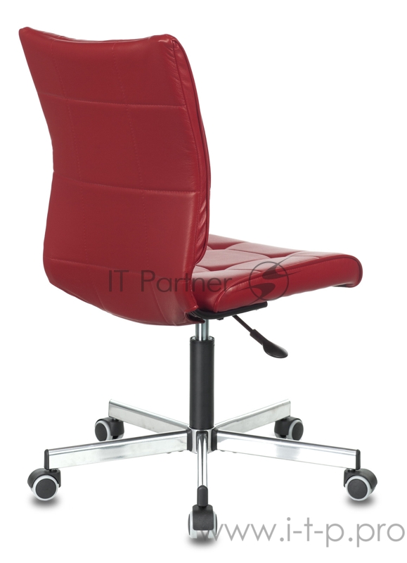 Кресло Бюрократ CH-330M/RED без подлокотников красный Next-13 искусственная кожа крестовина металл
