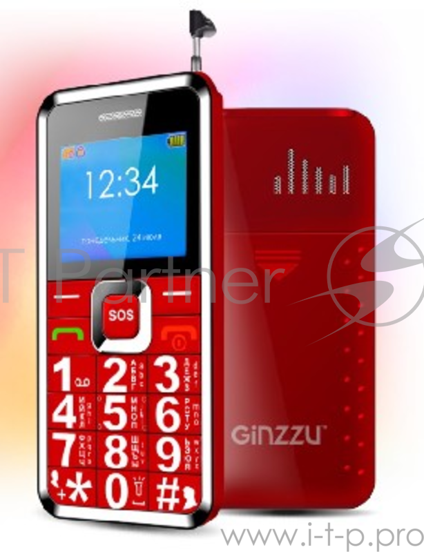 Мобильный телефон GINZZU MB505 RED