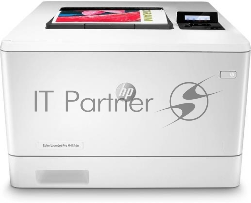 Принтер лазерный HP Color LaserJet Pro M454dn (W1Y44A) { A4,600x600dpi, (27)стр/мин, ImageREt3600,128Mb, Duplex, 2 trays 50+250,USB/ GigEth, ePrint, AirPrint, PS3}