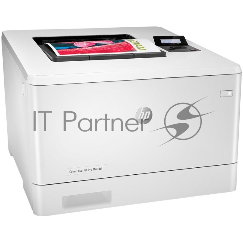 Принтер лазерный HP Color LaserJet Pro M454dn (W1Y44A) { A4,600x600dpi, (27)стр/мин, ImageREt3600,128Mb, Duplex, 2 trays 50+250,USB/ GigEth, ePrint, AirPrint, PS3}