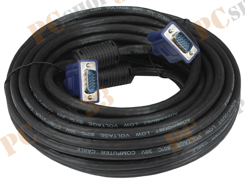 Кабель D-Sub AOpen ACG341AD, с ферритовыми кольцами (3.0м)