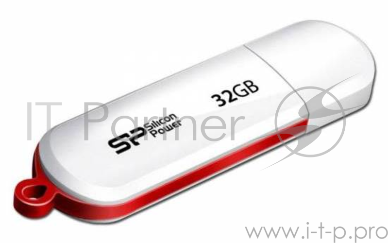 Накопитель USB flash 32ГБ Silicon Power LuxMini 320 SP032GBUF2320V1W, белый (USB2.0)
