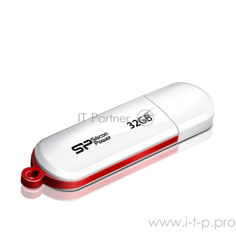 Накопитель USB flash 32ГБ Silicon Power LuxMini 320 SP032GBUF2320V1W, белый (USB2.0)