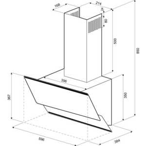 Воздухоочиститель Krona IRIDA 600 black push button