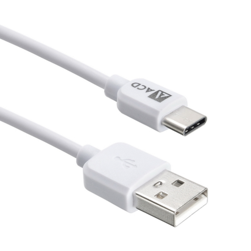 Кабель USB2.0 соединительный USB A-C ACD ACD-U910-C2W (1.0м)