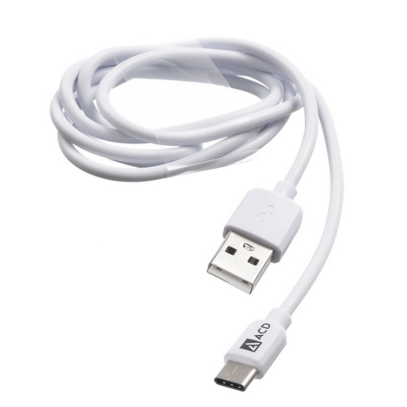 Кабель USB2.0 соединительный USB A-C ACD ACD-U910-C2W (1.0м)
