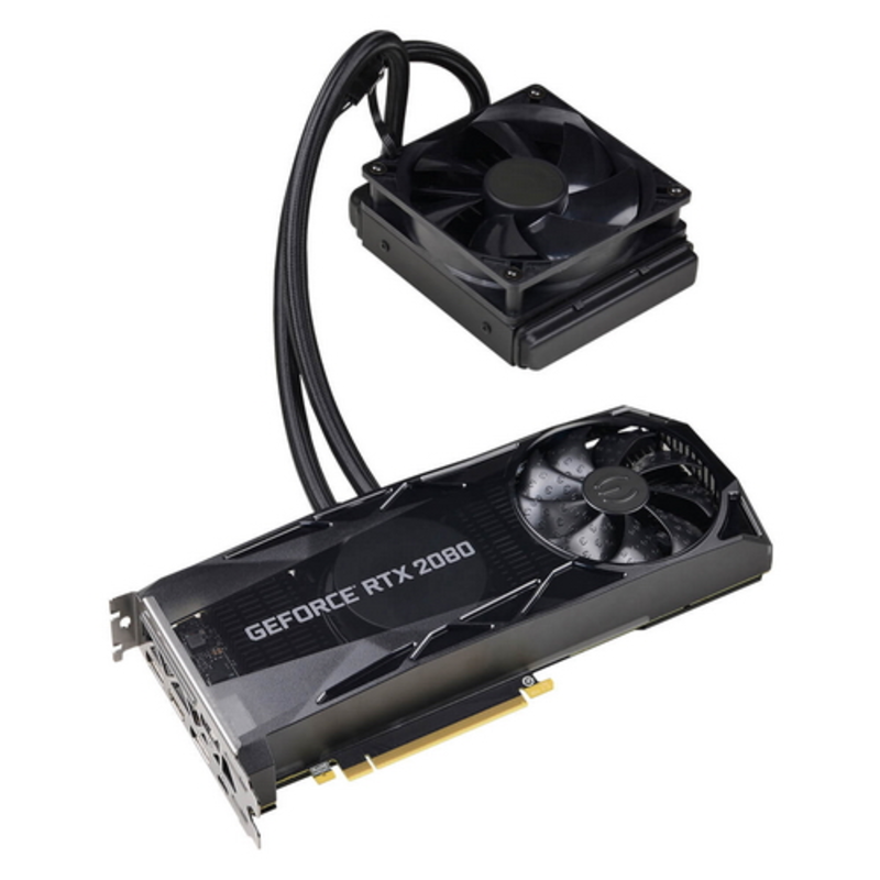 Видеокарты EVGA RTX 2080 XCHYBRID,iCX2,TypeC+HDMI+3DP 08G-P4-2184-KR RTL {4}