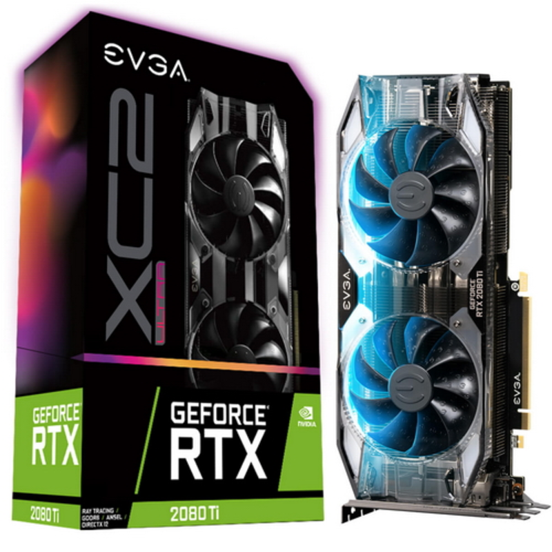 Видеокарты EVGA RTX 2080Ti,XC2 ULTRA,iCX2,TypeC+HDMI+3DP XC2 ULTRA,iCX2,TypeC+HDMI+3DP 11G-P4-2387-KR RTL {4}