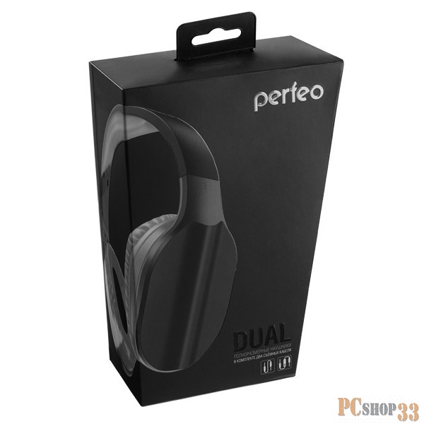 Наушники Perfeo PF_A4002 наушники полноразмерные DUAL черные