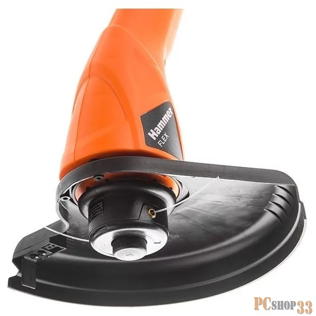 Триммер Hammer Flex ETR450 Триммер 501053 { 450Вт нижний двигатель, полуавт. подача лески 14000об/мин }