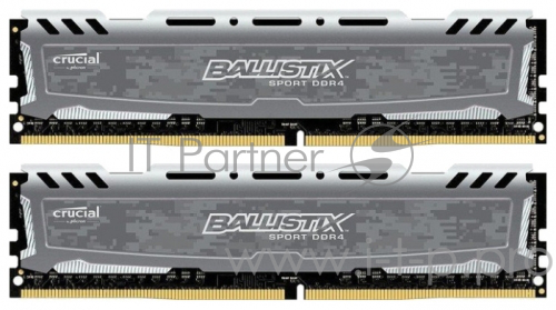 Память DDR4 Crucial 32Gb 2x16GB (pc-19200) 2400MHz Ballistix Sport LT Red CL16 DR x8 BLS2C16G4D240FS