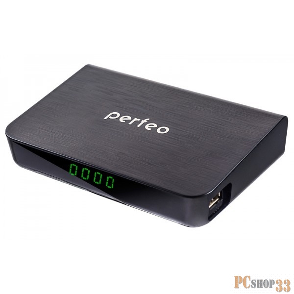 Цифровые ТВ приставки Perfeo Perfeo DVB-T2 приставка для цифрового TV, HDMI, внеш. блок питания, пульт ДУ (PF-148-1)