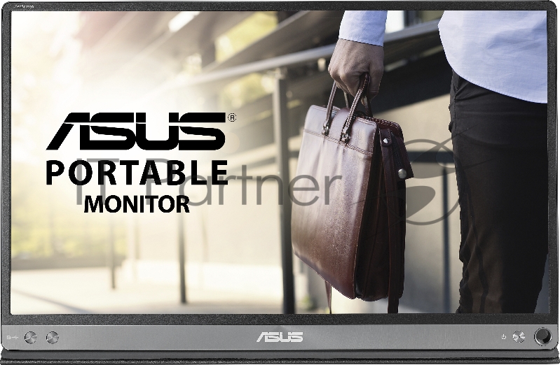 МОНИТОР 15.6 ASUS MB16AC Black (IPS, LED, Wide, 1920x1080, 160°/160°, 200 cd/m, 800:1, +USB, )