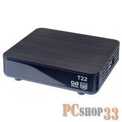 Цифровые ТВ приставки Perfeo Perfeo DVB-T2 приставка для цифрового TV, HDMI, внешний блок питания (PF-120-1)