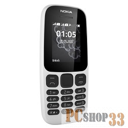 Мобильный телефон NOKIA 105 DS TA-1034 WHITE (2017) A00028316 {1.4