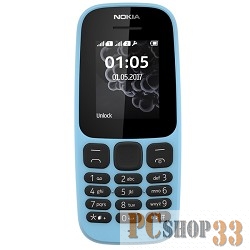 Мобильный телефон NOKIA 105 DS TA-1034 BLUE (2017) A00028317 {1.4