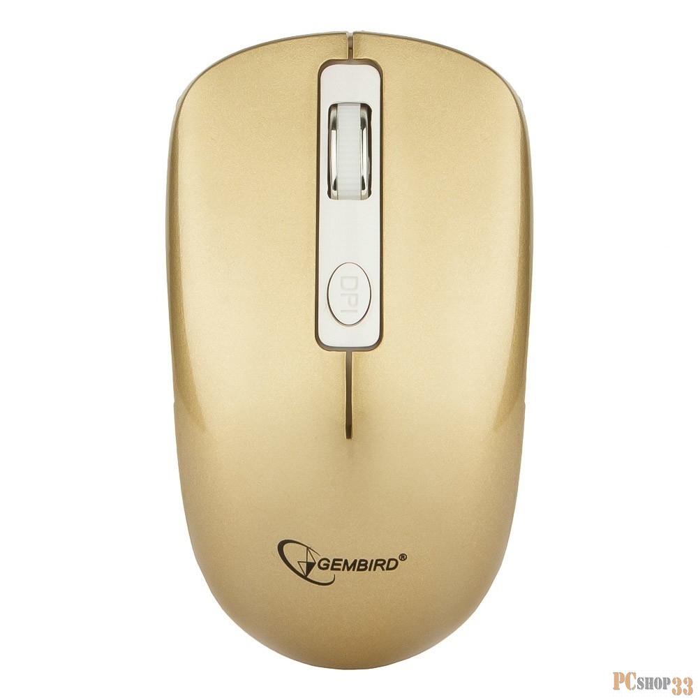 Мышь Gembird MUSW-400-G USB Pink-gold