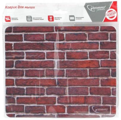 Коврик для мыши Gembird MP-BRICKS, рисунок кирпичи, размеры 220*180*1мм, полиэстер+резина