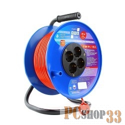 Удлинитель на катушке PowerCube 16А/3,5 кВт, 40м, 4 розетки с/з
