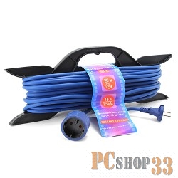 Шнур-удлинитель Power Cube, морозостойкий, на рамке, 6 А, 2*0,75, 10 м