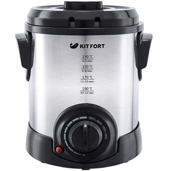 Фритюрница Kitfort КТ-2009 серебристый/черный