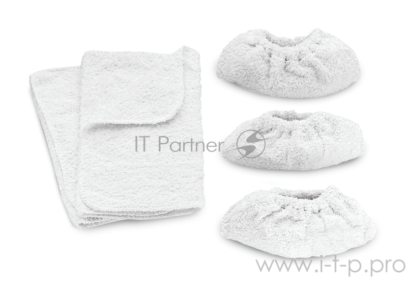 Аксессуар для пароочистителей Karcher, набор салфеток, 2 половые тряпки, 3 салфетки из махровой ткани.