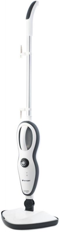 Паровая швабра Kitfort КТ-1008 белый/черный