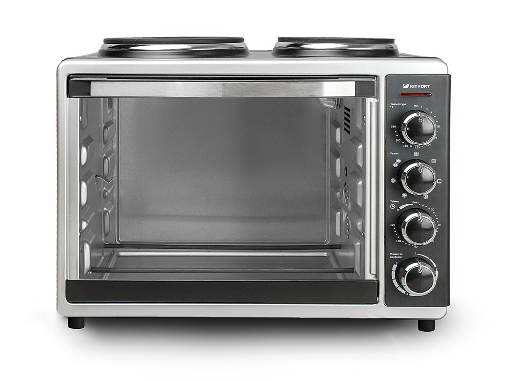 Электропечь Kitfort КТ-1703 30л. 1600Вт серебристый/черный