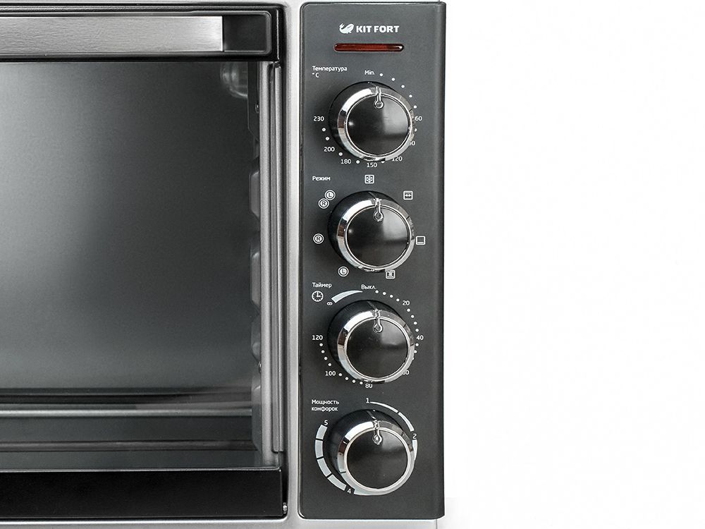 Электропечь Kitfort КТ-1703 30л. 1600Вт серебристый/черный