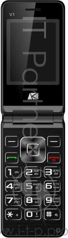 Мобильный телефон ARK V1 черный раскладной 2Sim 2.4