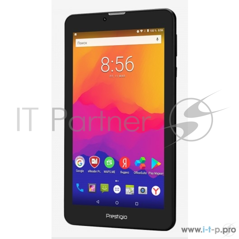 Смартфон Prestigio Wize 3427 3G, PMT3427_3G_C_CIS, Dual SIM, 3G, 7''(1024*600)IPS display, Android 7.0, up to 1.3GHz quad core, 1GB DDR, 8GB Flash, 0.3MP Front + 2.0MP rear cameracolor/Dark Gray