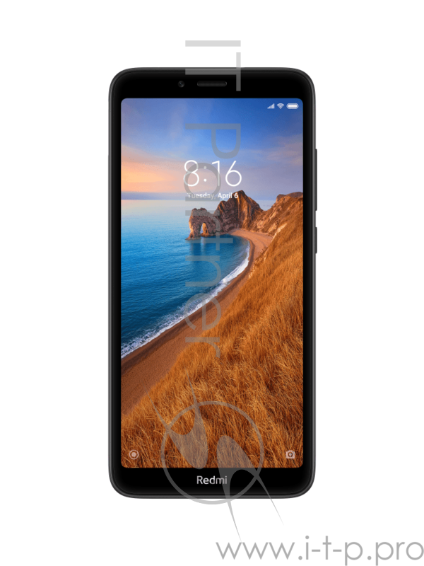 Смартфон Xiaomi Redmi 7A 32Gb 2Gb черный моноблок 3G 4G 2Sim 5.45