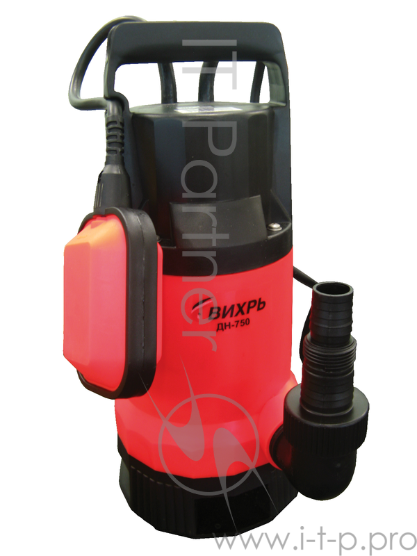 Насосы Вихрь ДН-750 68/2/2 Дренажный Насос { 750 вт, глуб-8 м, max-15,3 м/час, частицы-25 мм }
