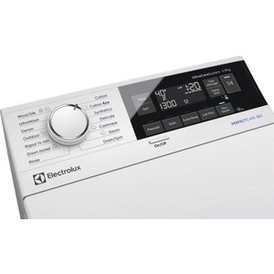 Стиральная машина Electrolux EW7T3R362 С вертикальной загрузкой 6 кг, отжим 1300 об/мин, большой ЖК дисплей, двигатель Инверторный, створки Карборан плавное открывание, разглаживание и освежение белья при помощи пара, технология стирки Ecospray