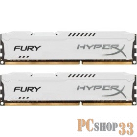 Модуль памяти Kingston DDR4 DIMM 16GB Kit 2x8Gb HX434C19FW2K2/16 {PC4-25600, 3466MHz, CL19, HyperX FURY White}