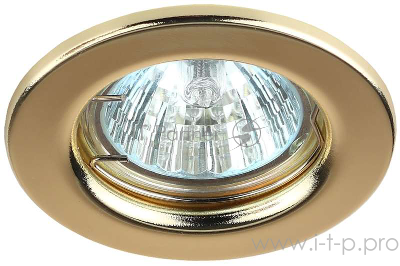 Светильник Эра C0043798 ST1 GD штампованный MR16,12V/220V, 50W золото