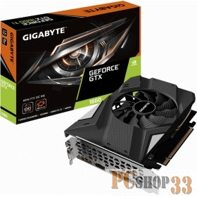 Видеокарта Gigabyte PCI-E GV-N1660IXOC-6GD nVidia GeForce GTX 1660 6144Mb 192bit GDDR5 1800/8002/HDMIx1/DPx3/HDCP Ret