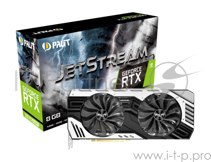 Видеокарта Palit PCI-E PA-RTX2070SUPER JS 8G nVidia GeForce RTX 2070SUPER 8192Mb 256bit GDDR6 1605/14000/HDMIx1/DPx3/HDCP Ret