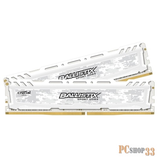 Модуль памяти Crucial DDR4 DIMM 16GB Kit 2x8Gb BLS2C8G4D26BFSCK {PC4-21300, 2666MHz, CL16, Ballistix}