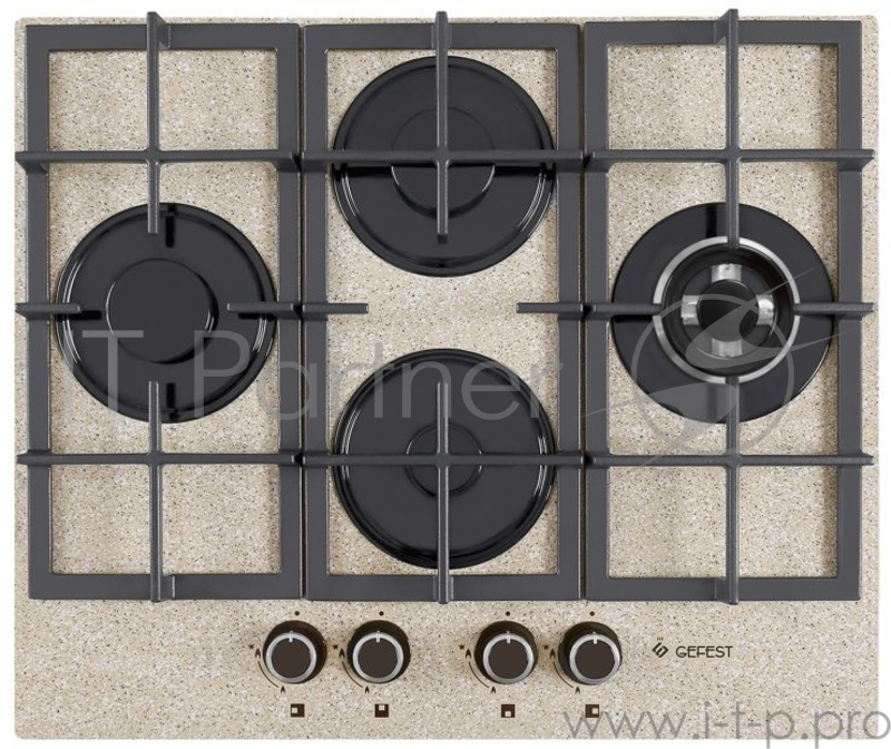 Газовая варочная поверхность Gefest ПВГ 2231-01 Р48 бежевый