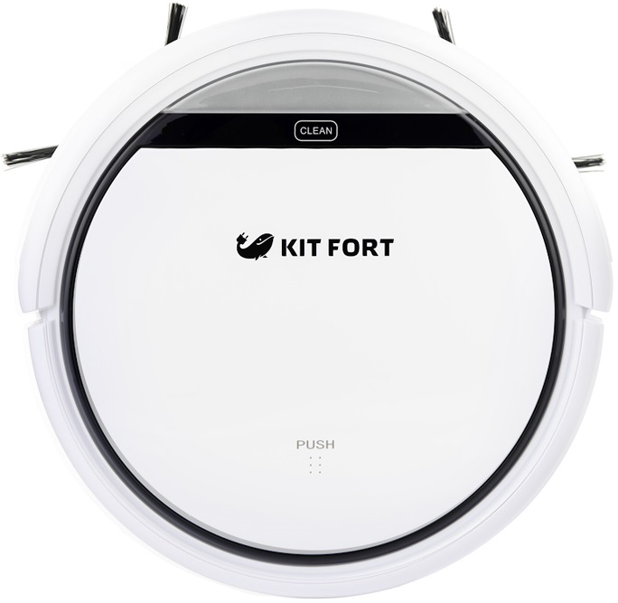 Пылесос-робот Kitfort КТ-518 20Вт белый/черный