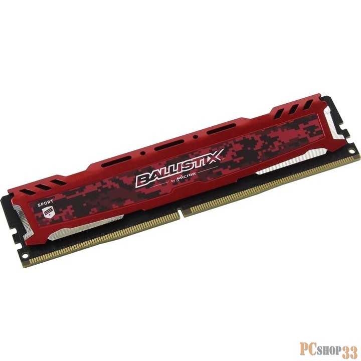 Модуль памяти Crucial DDR4 DIMM 8GB BLS8G4D26BFSE {PC4-21300, 2666MHz, CL16, Sport LT Red}