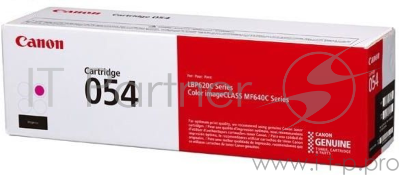 Тонер Картридж Canon 054 M 3022C002 пурпурный (1200стр.) для Canon MF645Cx/MF643Cdw/MF641Cw/LBP62