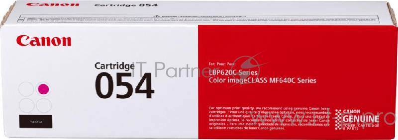 Тонер Картридж Canon 054 M 3022C002 пурпурный (1200стр.) для Canon MF645Cx/MF643Cdw/MF641Cw/LBP62