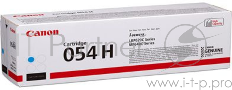 Тонер Картридж Canon 054 H C 3027C002 голубой (2300стр.) для Canon MF645Cx/MF643Cdw/MF641Cw/LBP62