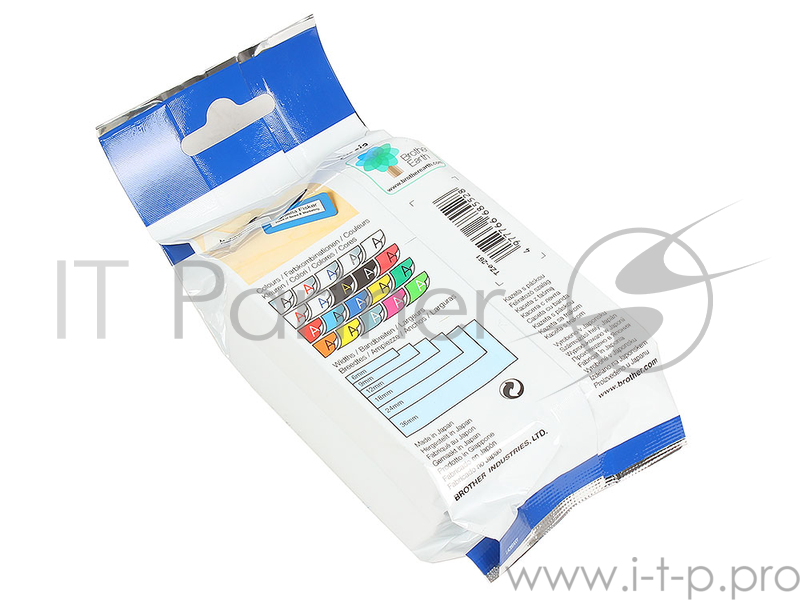 Наклейка ламинированная TZ-E261CIV (20*TZE261 (36 мм черн/бел))