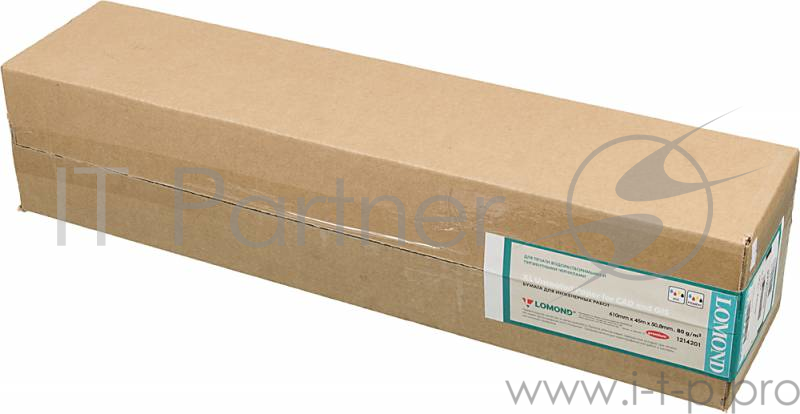 Бумага LOMOND 1214201 Бумага Офсетная бумага 80г/м2 (610мм х 45м х 50,8мм)для инженер.работ