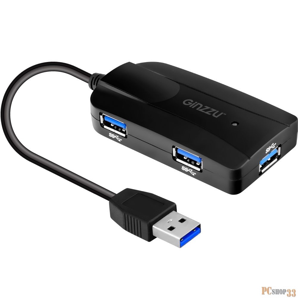 Устройство считывания USB 3.0 Card reader SDXC/SD/SDHC/MMC/MS/microSD/M2 + 3xUSB 3.0 HUB GR-317UB Black