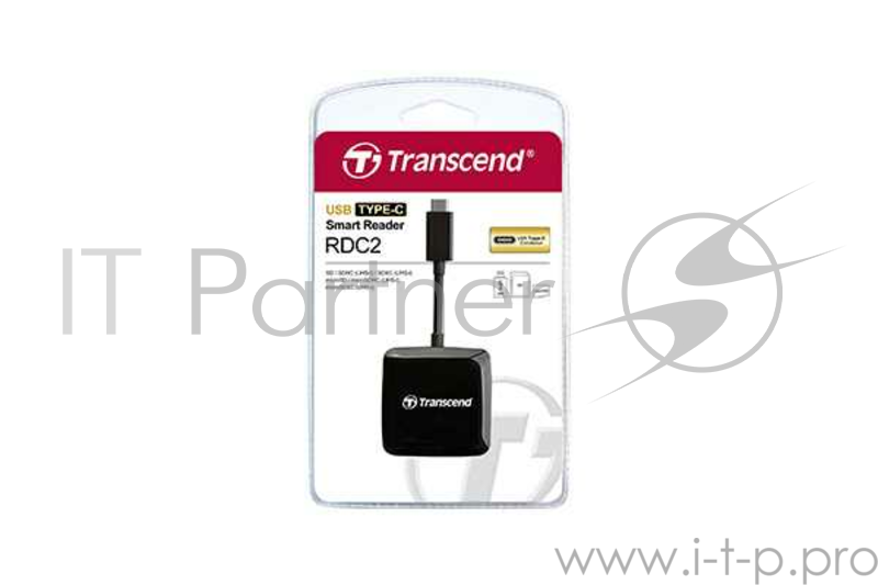 Устройство считывания USB Type-C Multi-Card Reader C2 All in 1 Transcend TS-RDC2K Black