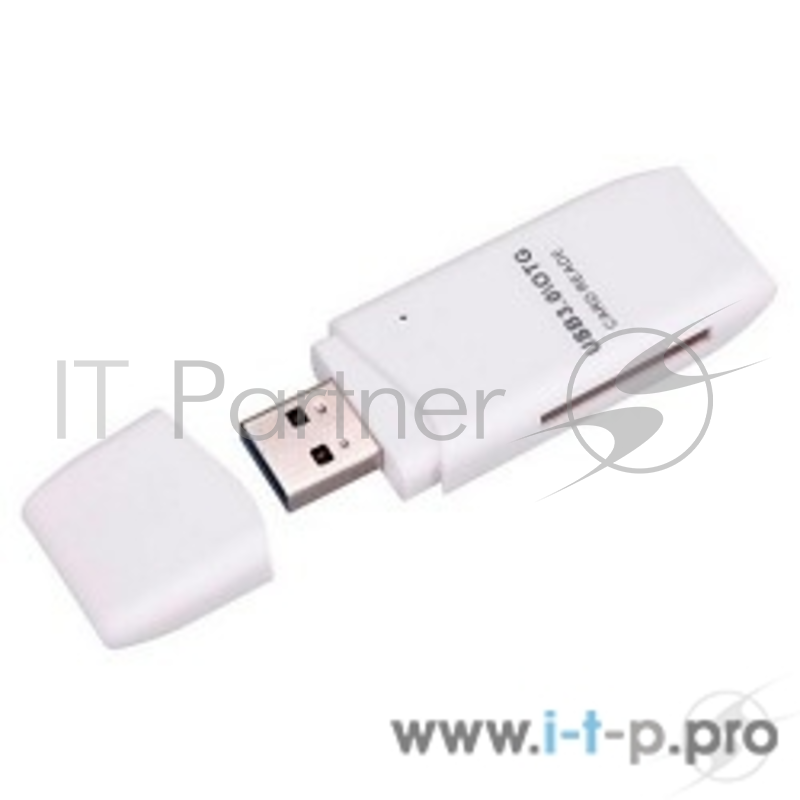 Устройство считывания USB 3.0 Card Reader/W Mini SDXC/SD3.0/SDHC/microSD/T-Flash (CR-017W) белый
